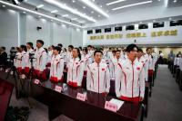 杭州亚运会中国体育代表团成立，湘籍运动员张博恒作表态发言